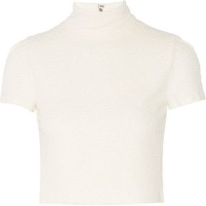 Alice and Olivia White Crop top